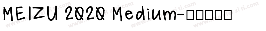 MEIZU 2020 Medium字体转换
